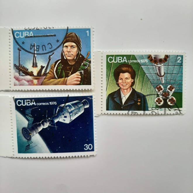 Кубинские марки, 1976 год. Космос